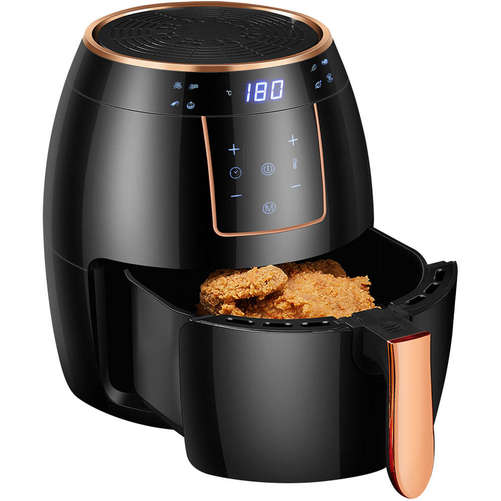 Living and Home DM0502 5L Black Digital Touchscreen Air Fryer 1300W Image 4