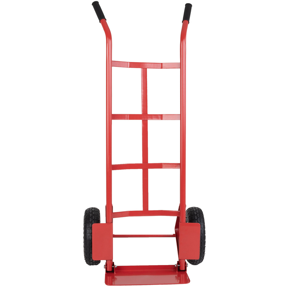 Charles Bentley Red Folding Small Toe Plate Sack Truck 200Kg Image 2