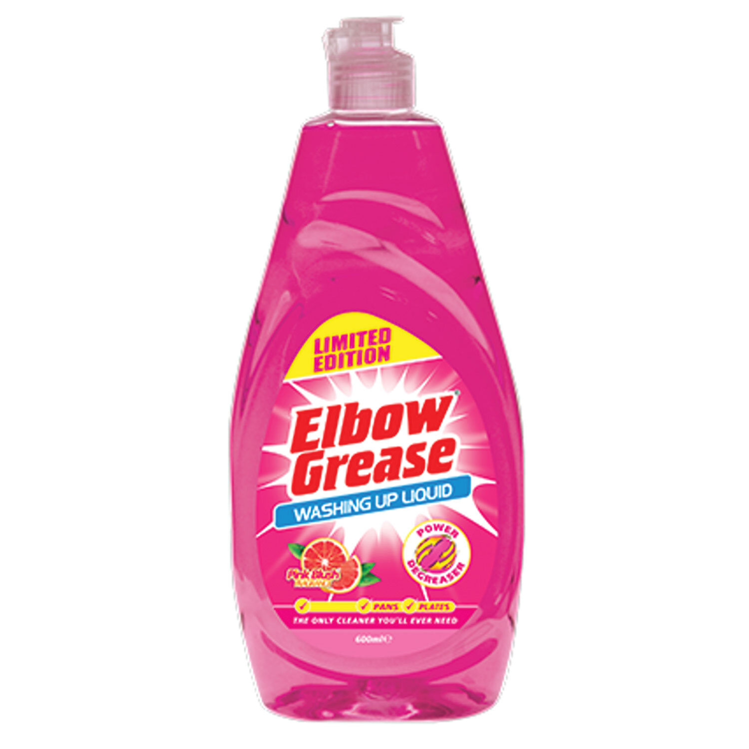 Elbow Grease Pink Blush Washing Up Liquid 600ml Image 1