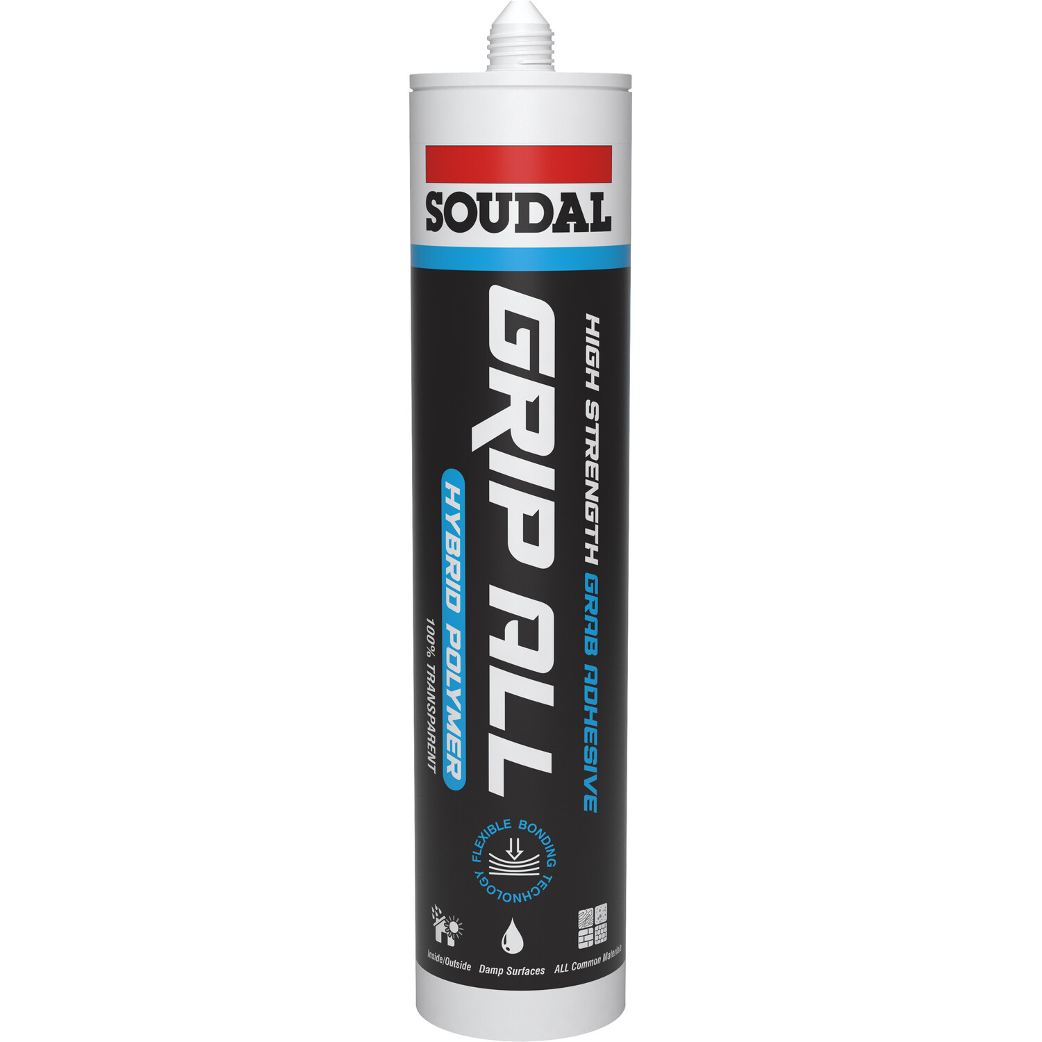Soudal GripAll Polymer Hybrid Clear Adhesive Image