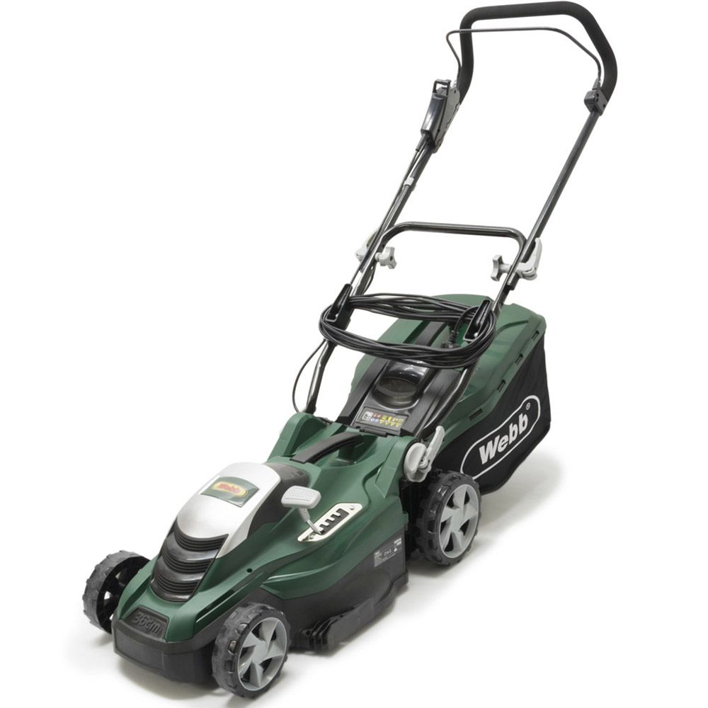 Webb Classic WEER36 1600W Hand Propelled 36cm Rotary Electric Rotary Lawn Mower Image 9