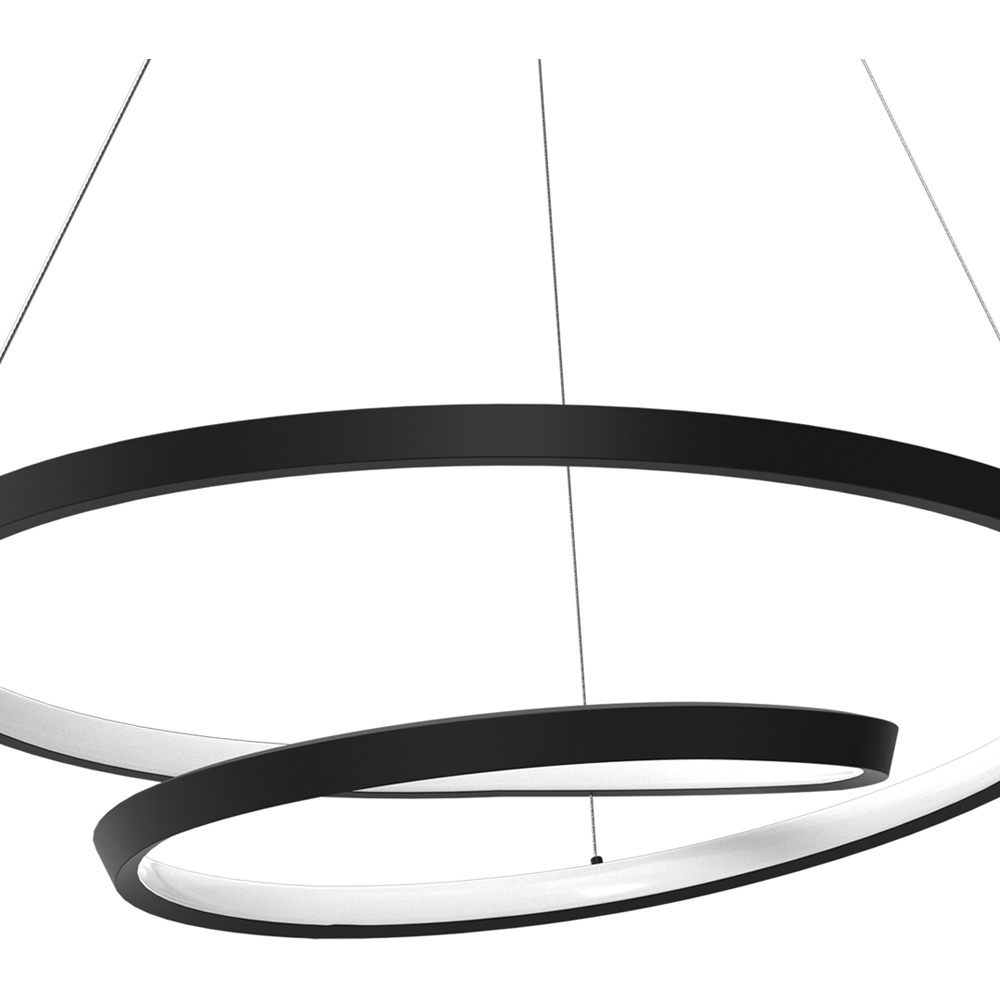 Milagro Lucero Black LED Pendant Lamp 230V Image 2