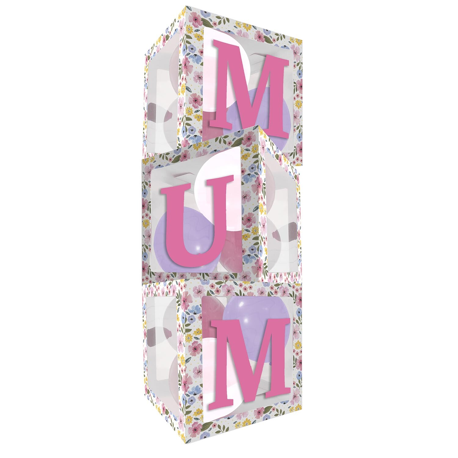 Floral Mum Balloon Boxes Image 1