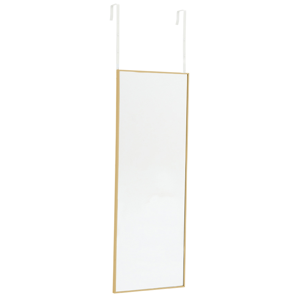 Living and Home Gold Frame Over Door Full Length Mirror 28 x 78cm Image 1