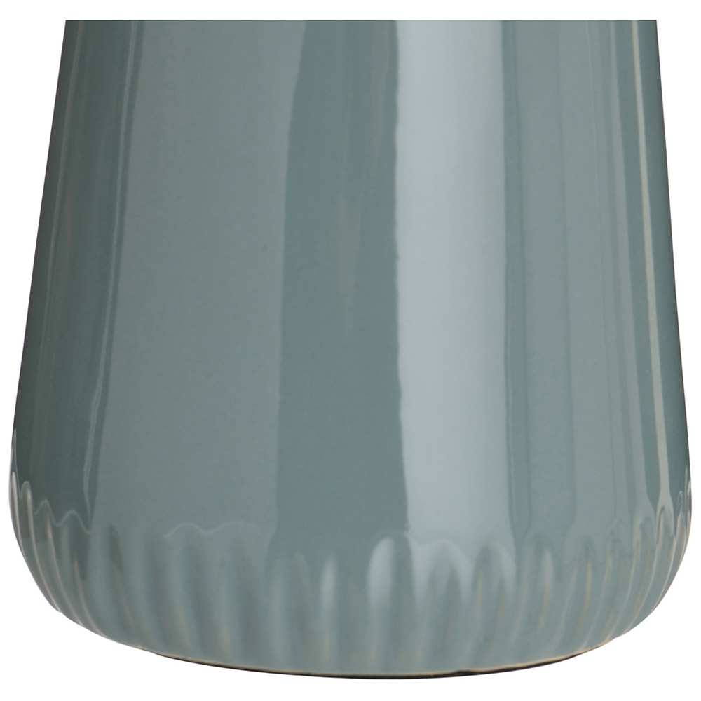 Wilko Grey Ceramic Dash Table Lamp Image 4