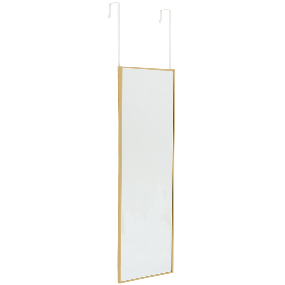 Living and Home Gold Frame Over Door Full Length Mirror 28 x 78cm Image 3