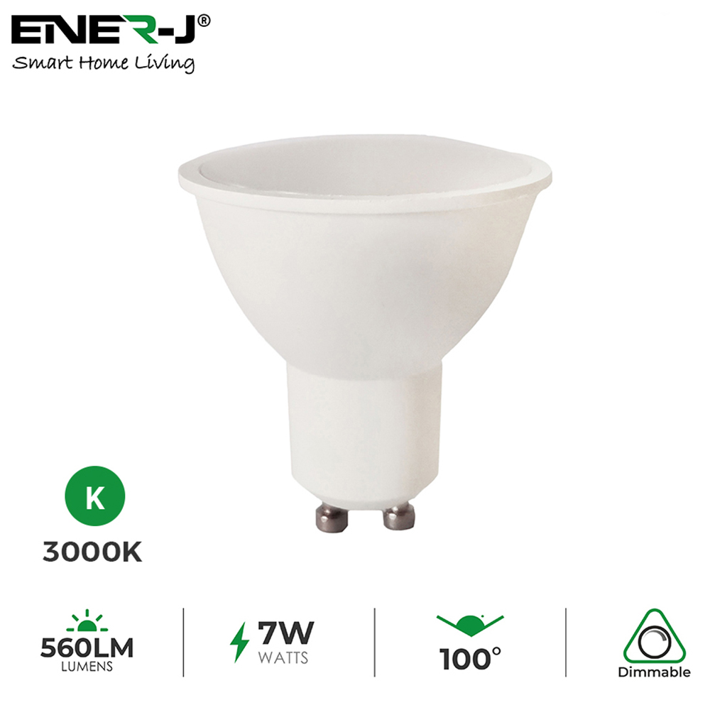 Ener-J 7W GU10 3000K LED Dimmable Bulb 10 Pack Image 3