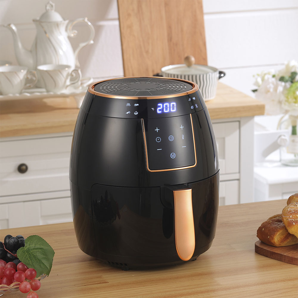 Living and Home DM0502 5L Black Digital Touchscreen Air Fryer 1300W Image 5