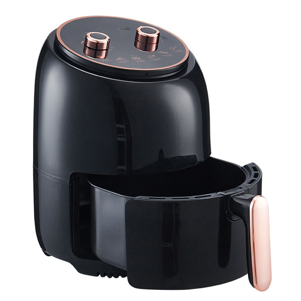 Living and Home DM0491 5.5L Black Air Fryer 2400W with Knob Image 4