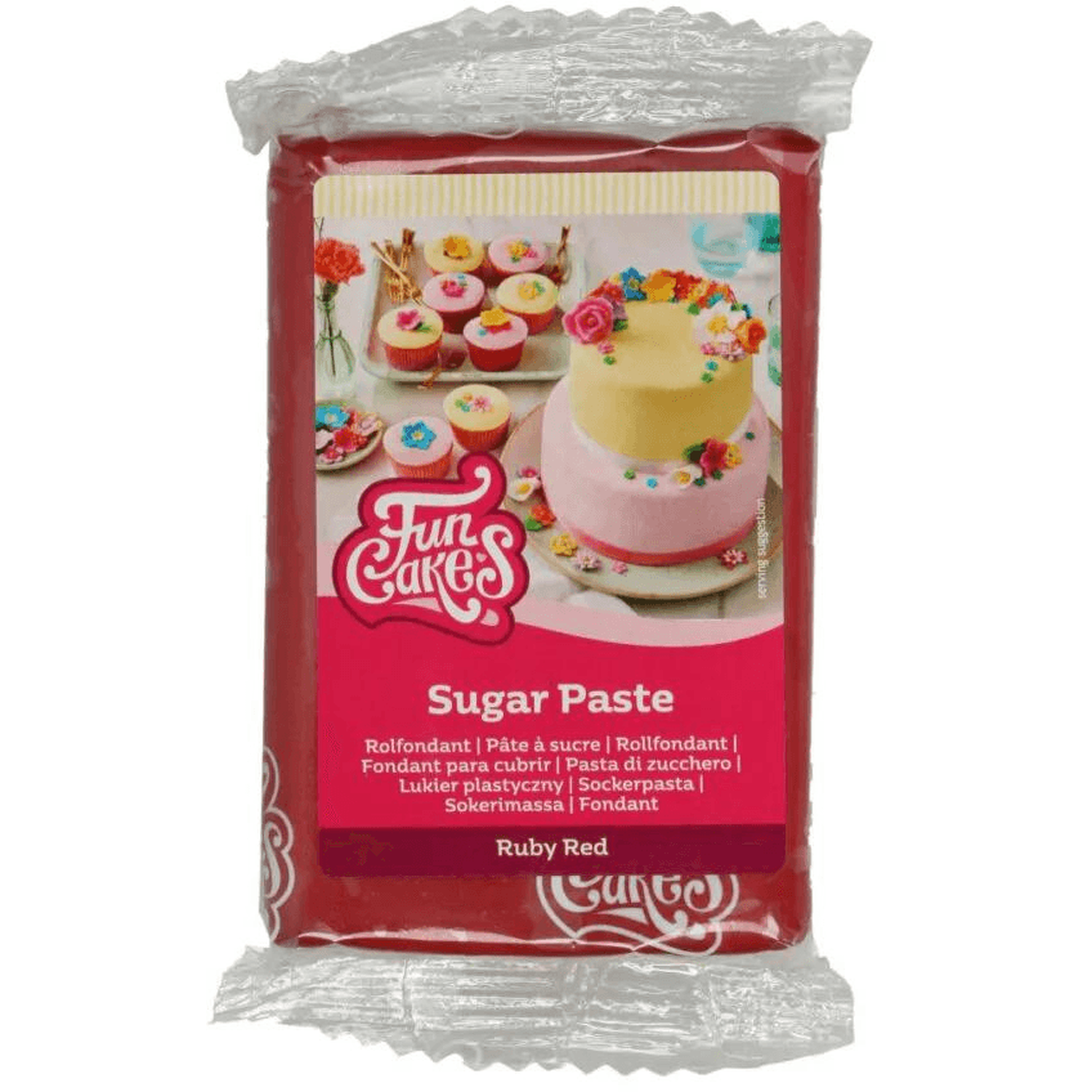 Funcakes Sugar Paste - Ruby Red Image