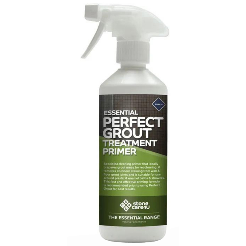 StoneCare4U Essential Light Grey Perfect Grout Sealer 237ml and Primer 500ml Bundle Image 3
