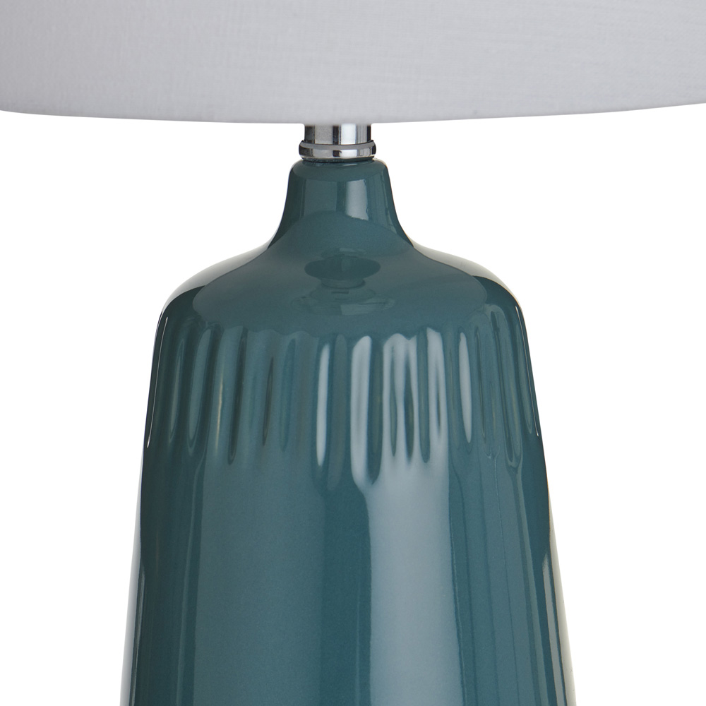 Wilko Blue Ceramic Dash Table Lamp Image 4