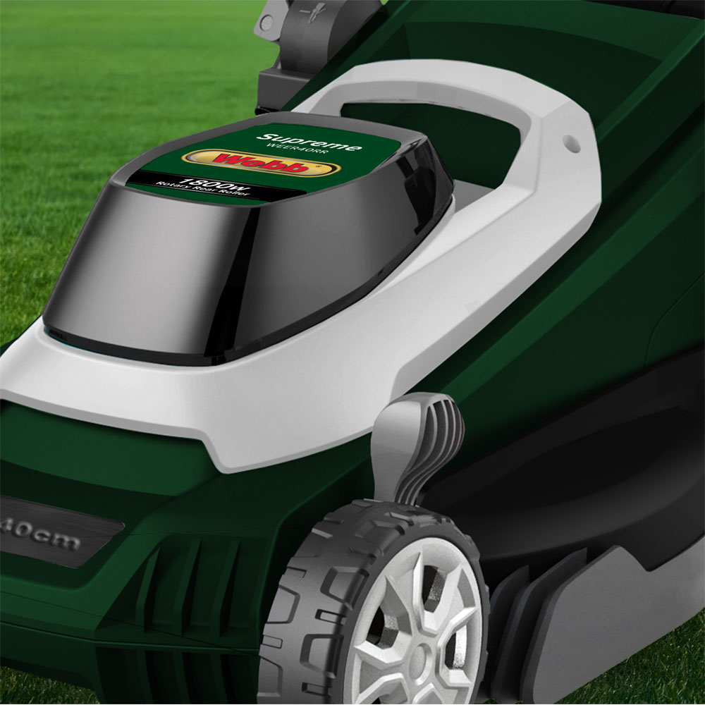 Webb Classic WEER40RR 1800W Hand Propelled 40cm Rotary Electric Lawn Mower Image 3