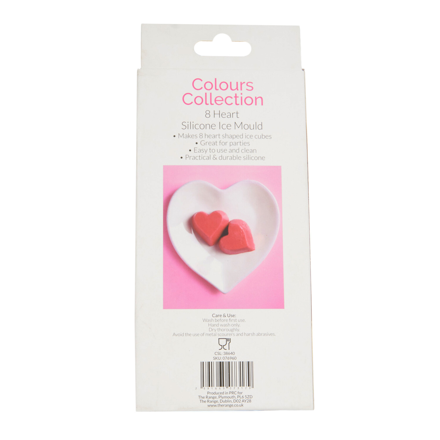 Heart Ice Cube Silicone Mould - Pink Image 4