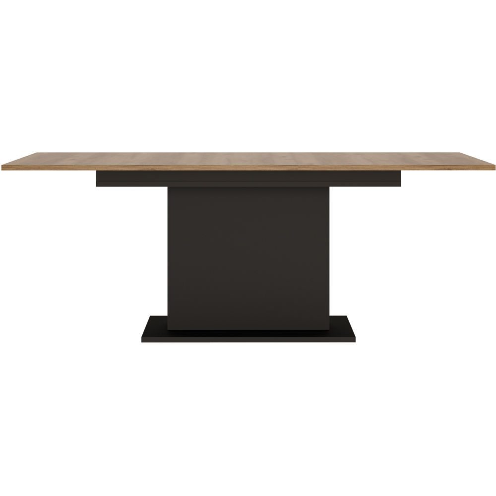 Florence Brolo 6 Seater 160 to 200cm Panel Effect Extending Dining Table Walnut Dark Image 3