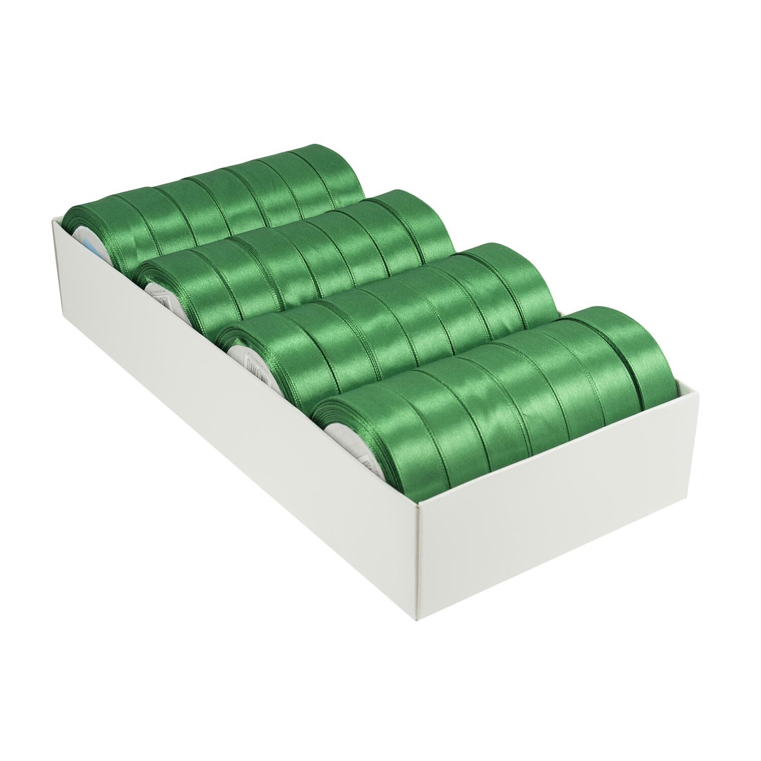 Trimits Satin Ribbon - Emerald Green / 2cm / 15m Image