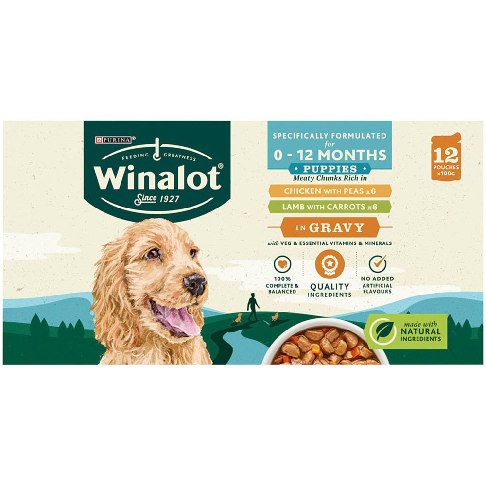 Winalot Mixed in Gravy Puppy Food Pouches 12 x 100g Image 4