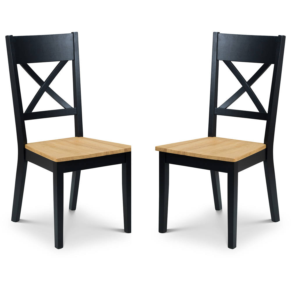 Julian Bowen Hockley Set of 2 Dining Chair Image 2