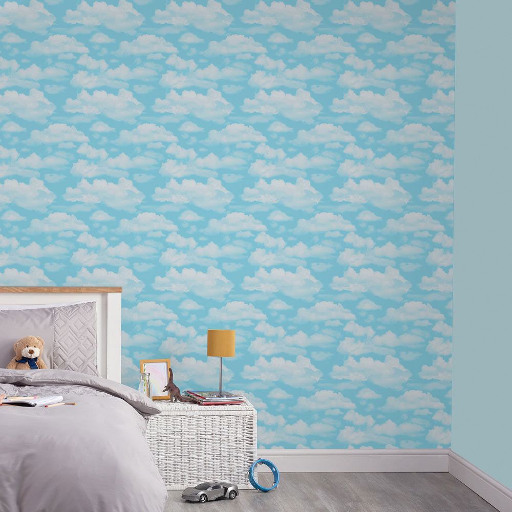 Fresco Cloud 9 Blue Wallpaper Image 4