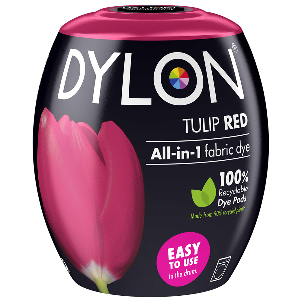Dylon Tulip Red Fabric Dye Pod 350g Image 1
