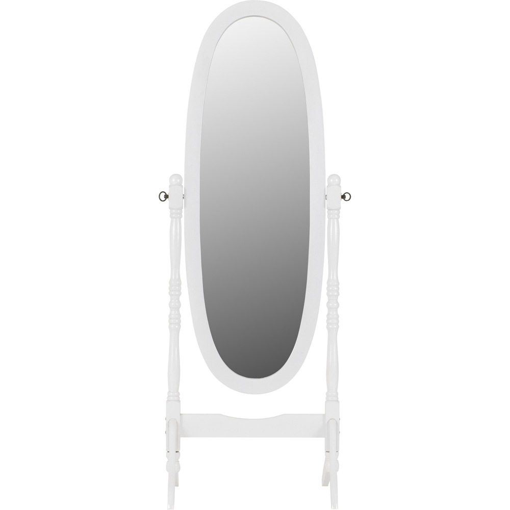 Seconique Contessa White Cheval Mirror Image 2