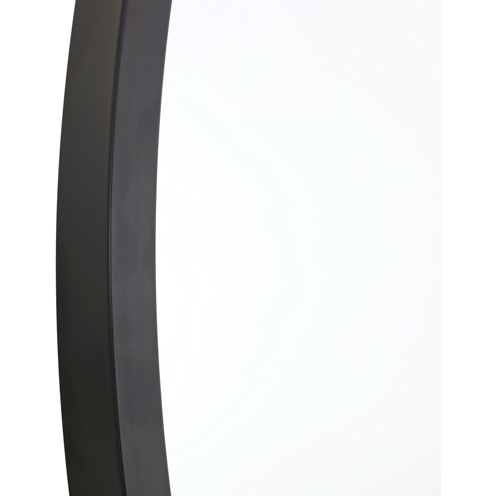 Black Wide Metal Arch Mirror 180 x 110cm Image 4
