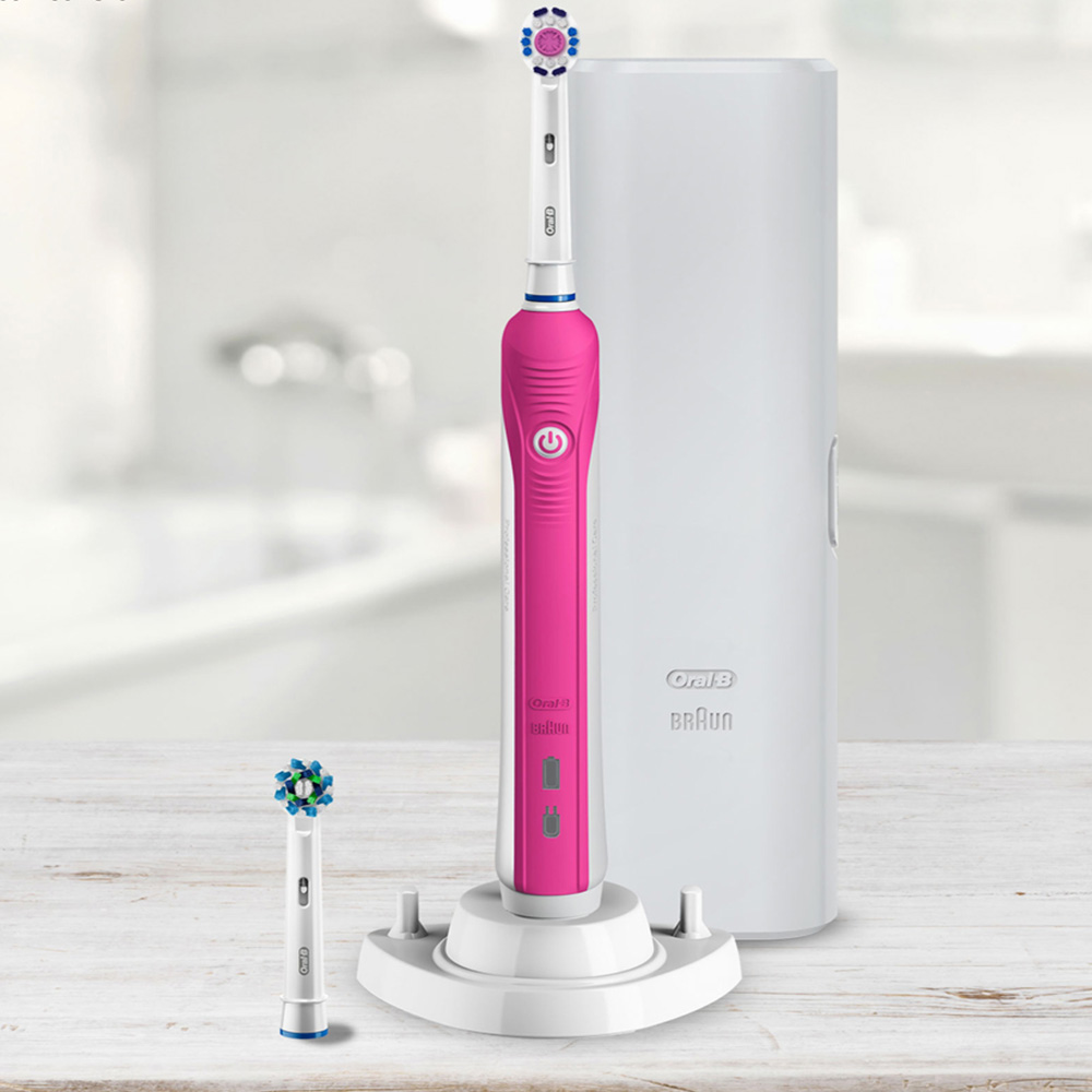 Oral-B Smart 4 4000W 3DWhite Pink Electric Tooth Brush Image 5