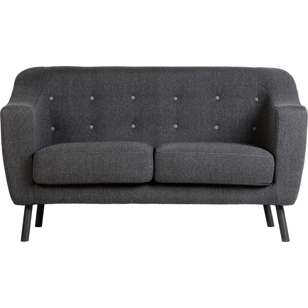 Seconique Ashley 2 Seater Dark Grey Fabric Sofa Image 3