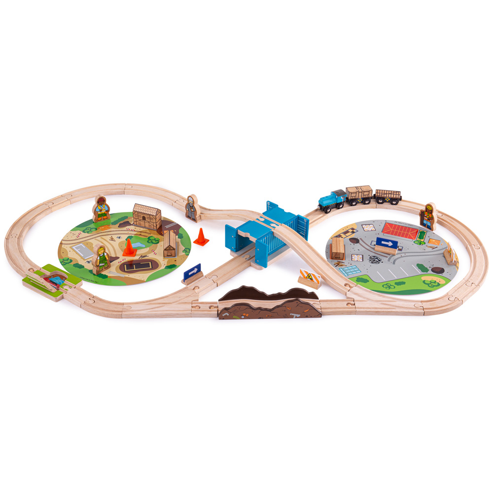 BigJigs Toys Rail Construction Train Set Image 3