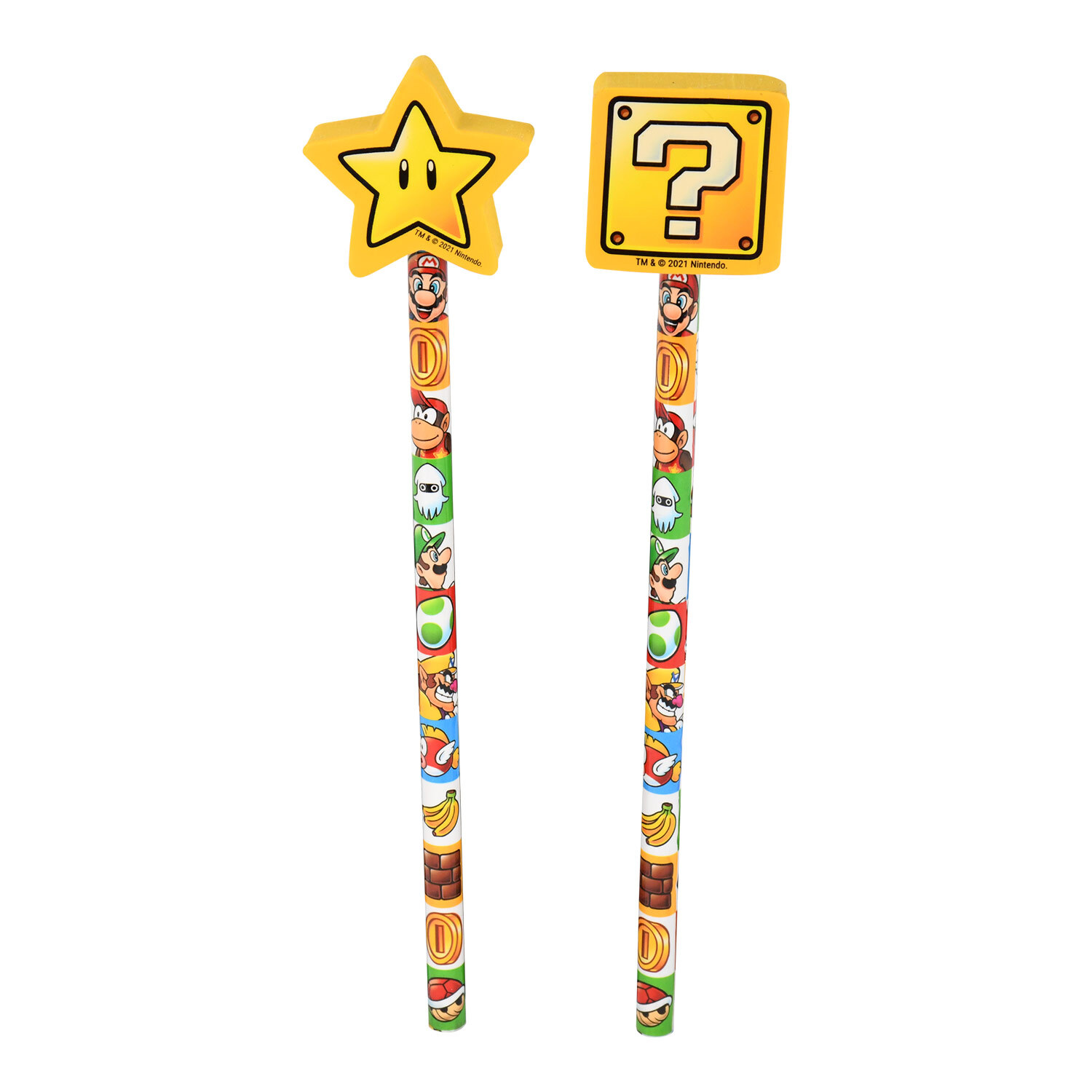Pack of Two Super Mario Topper Pencils Image 2