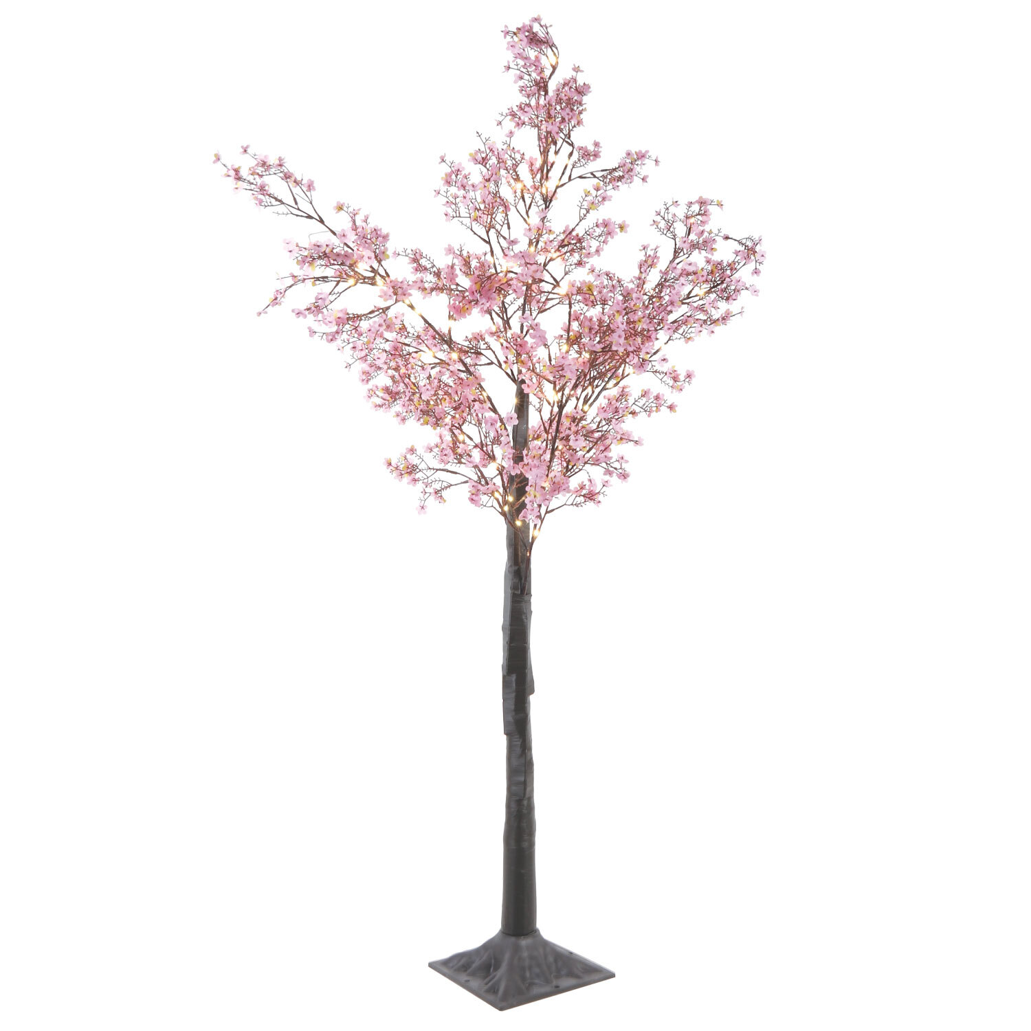 120 LED Pink Blossom Artificial Tree Image 1