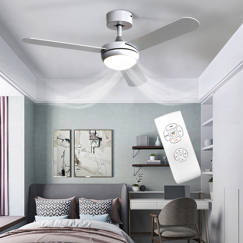 Living and Home Silver Adjustable Ceiling Fan with Light Image 5