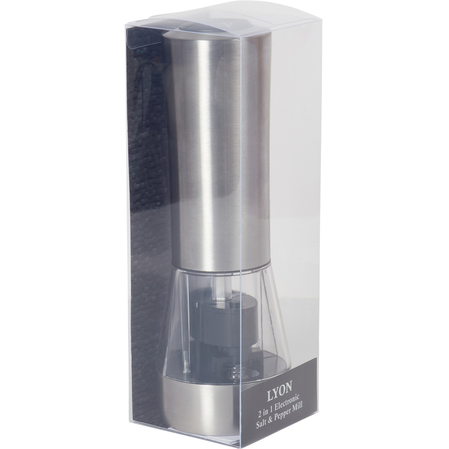 Electric 2-in-1 Salt and Pepper Mill - Silver Image 3
