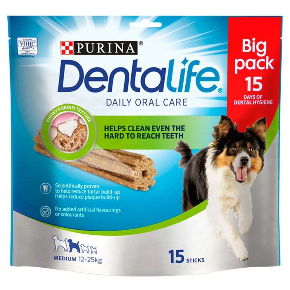 Dentalife 15 pack Medium Dog Chew 345g Image 1