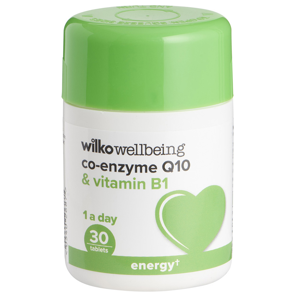 Wilko Co-enzyme Q10 and Vitamin B1 Tablets 30 Pack Image