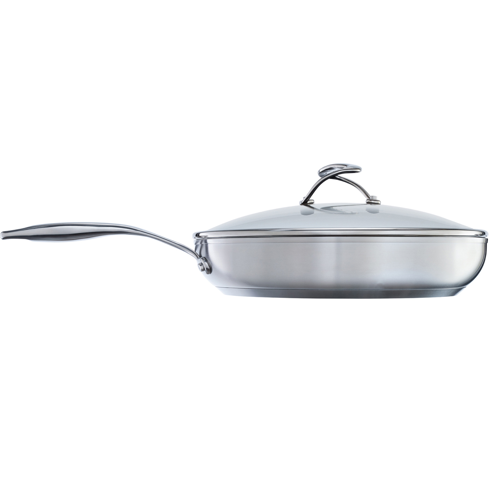 Circulon Steel Shield S Series 30cm Nonstick Stainless Steel Covered Saute Pan Image 1