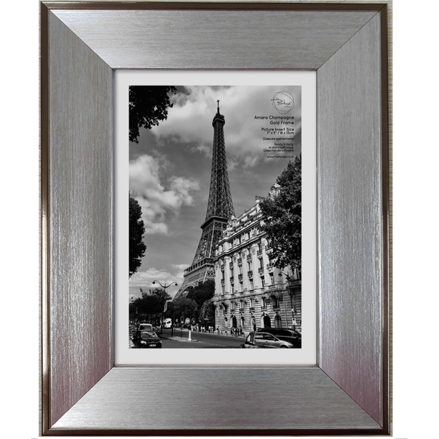 The Port. Co Gallery Amara Gold Photo Frame 7 x 5 inch Image