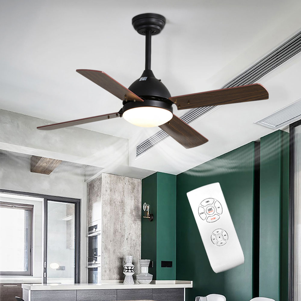 Living and Home Brown Adjustable Ceiling Fan with Light Image 5