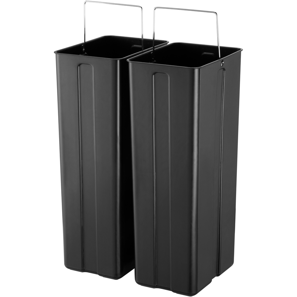 Black + Decker Stainless Steel Soft Close Dual Pedal Bin 40L Image 7