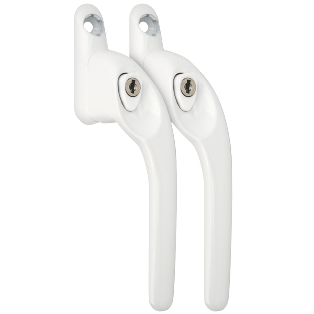 Versa White Lockable Right Hand Cranked Window Handle with 5 Precut Spindles 2 Pack Image 2