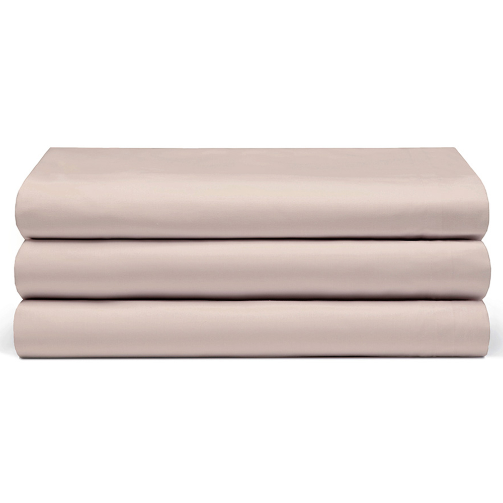 Serene Single Cream Flat Bed Sheet Image 1