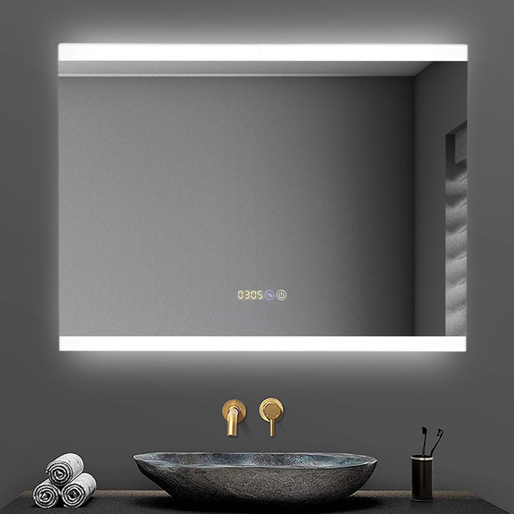 Living and Home White 2 Sided LED Vanity Mirror Image 2