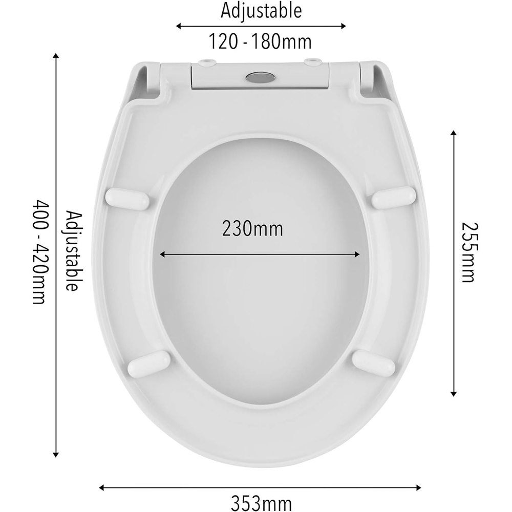 Soft Close and Quick Release Toilet Seat Image 7