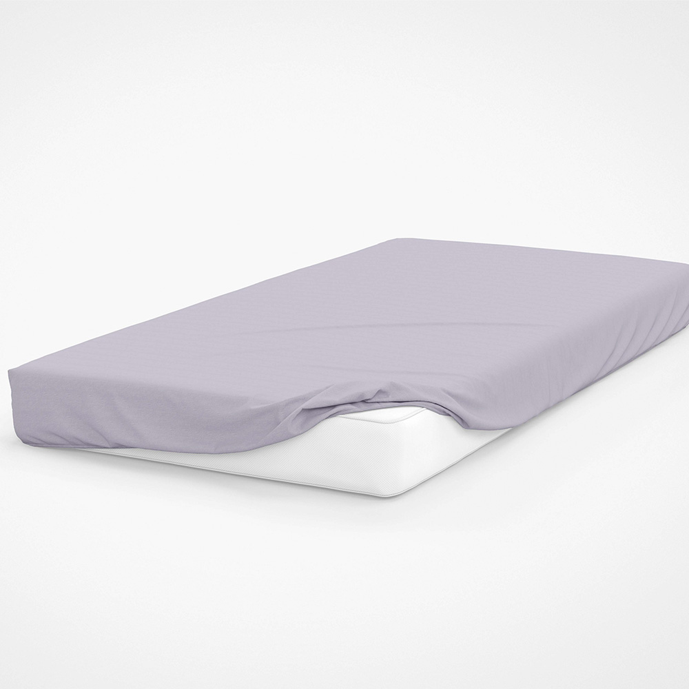 Serene Double Heather Brushed Cotton Fitted Bed Sheet Image 2