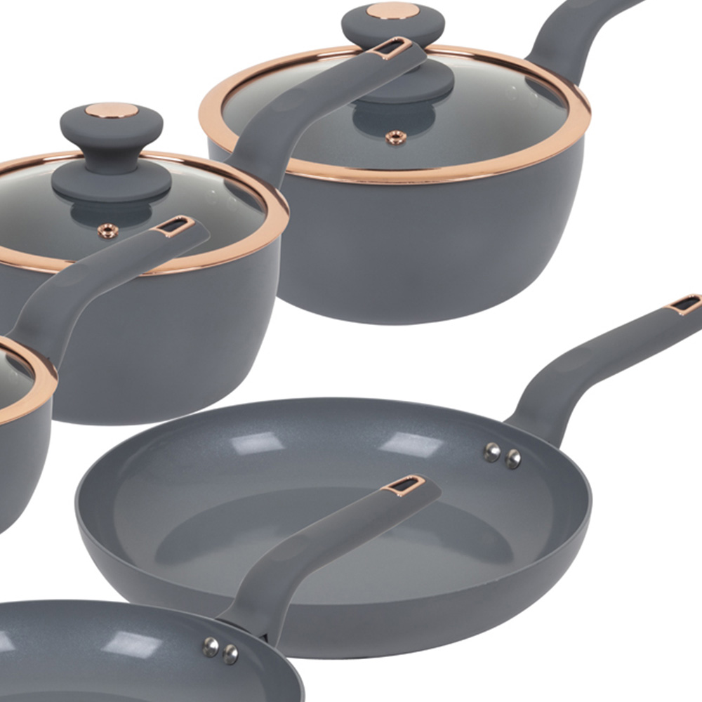 Tower 5 Piece Cavaletto Grey Cookware Set Image 3