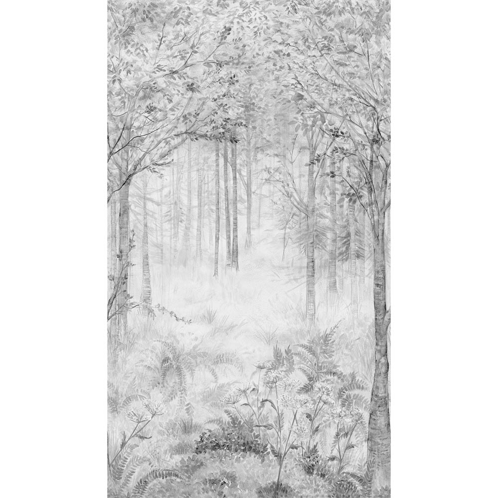 Grandeco Fairytale Trees Grey Mural Image 3