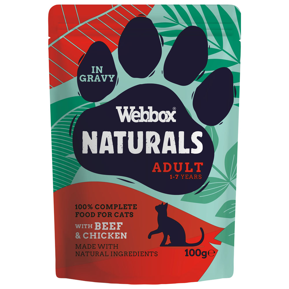 Webbox Natural Meat Gravy Cat Pouch 12 Pack Image 3
