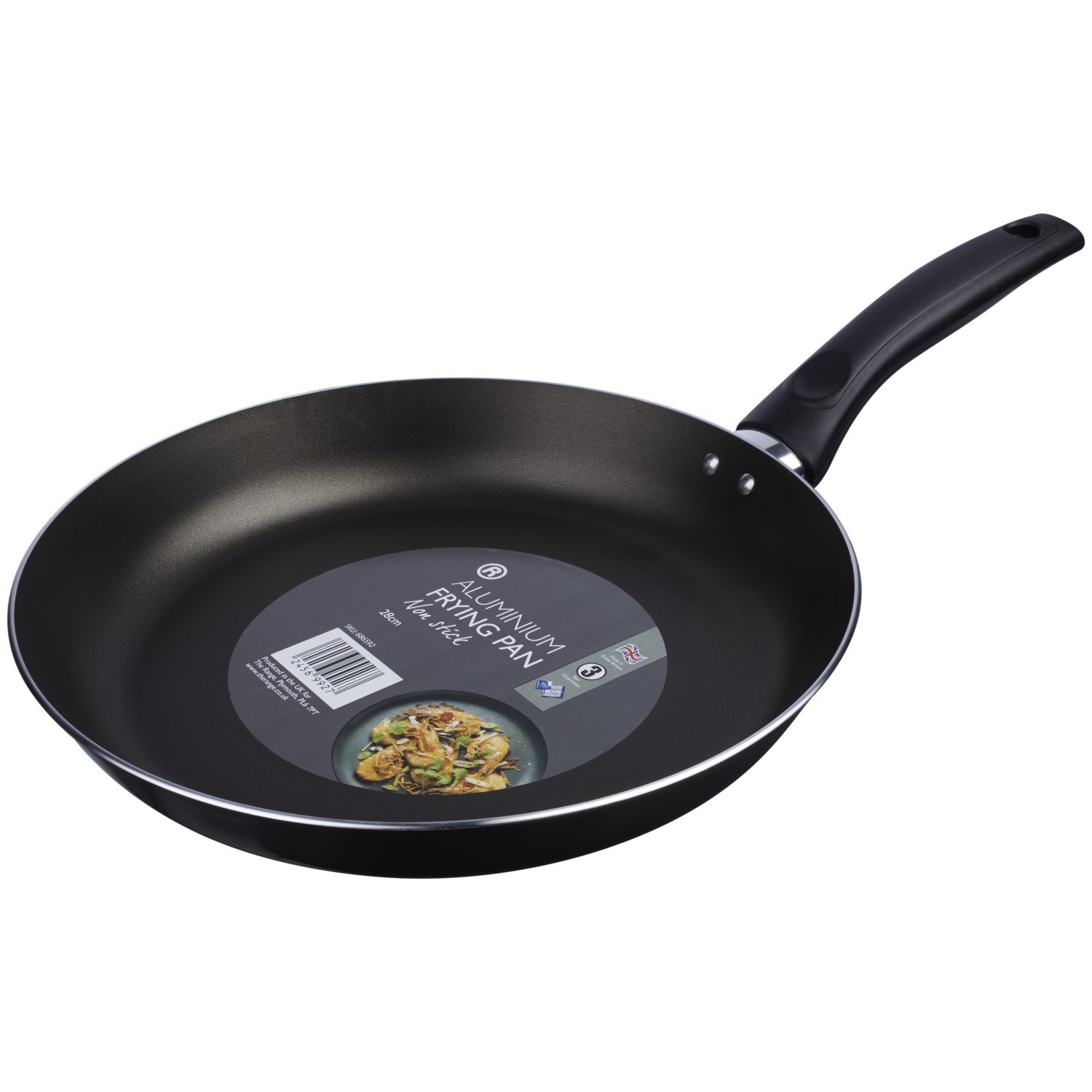 28cm Black Non Stick Aluminium Frying Pan Image