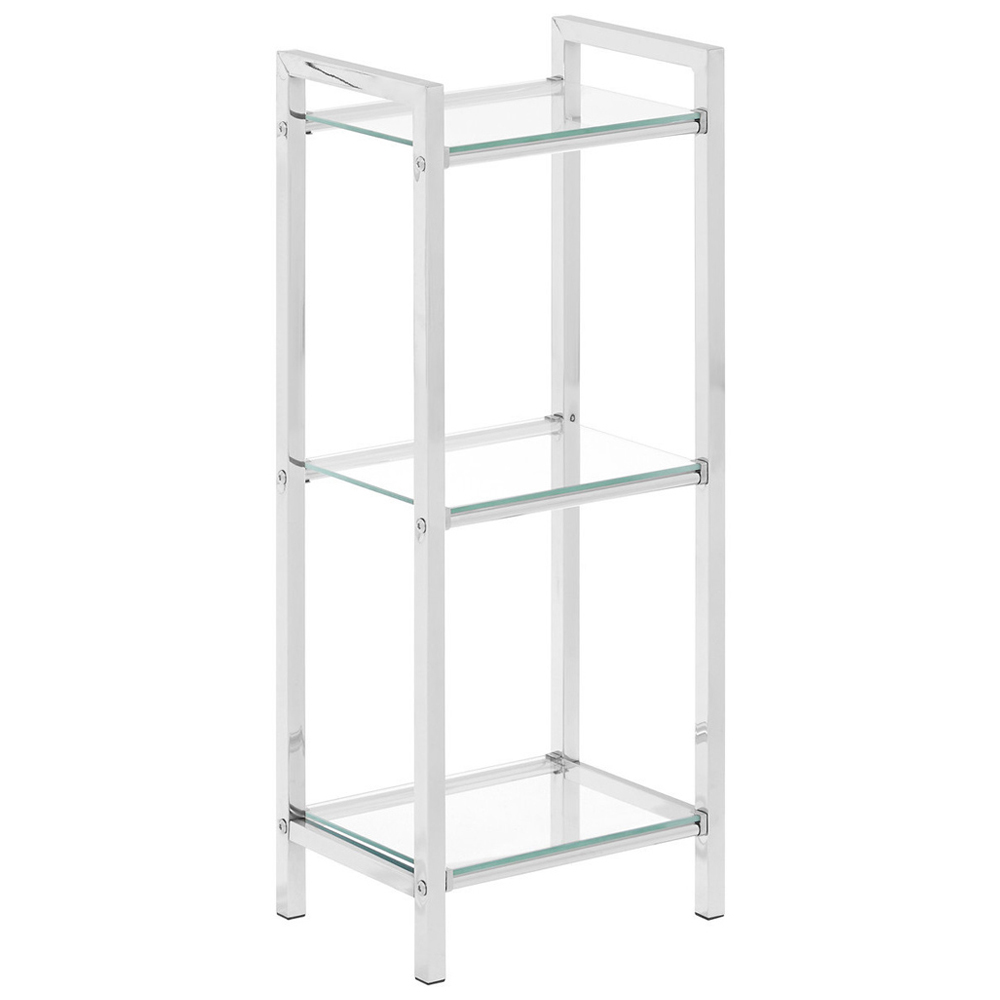 Premier Housewares 3 Tier Tempered Glass Shelf Unit Image 3