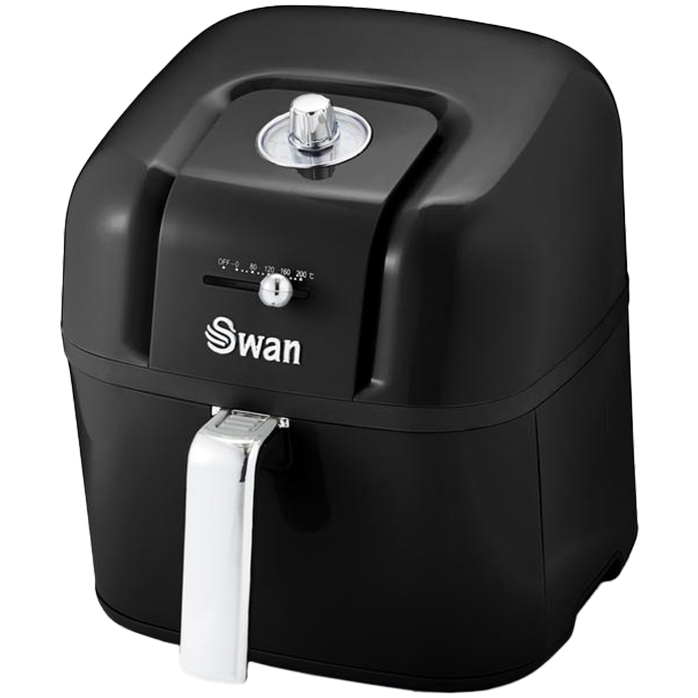 Swan SD10510BN Black 6L Retro Manual Air Fryer Image 3